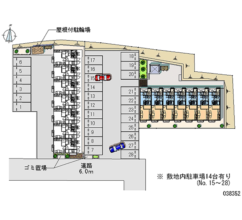 レオパレス四郎丸Ⅱ 月極駐車場