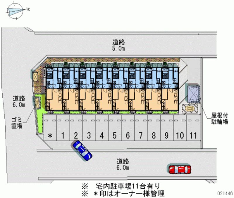 レオパレスなでしこ 月極駐車場