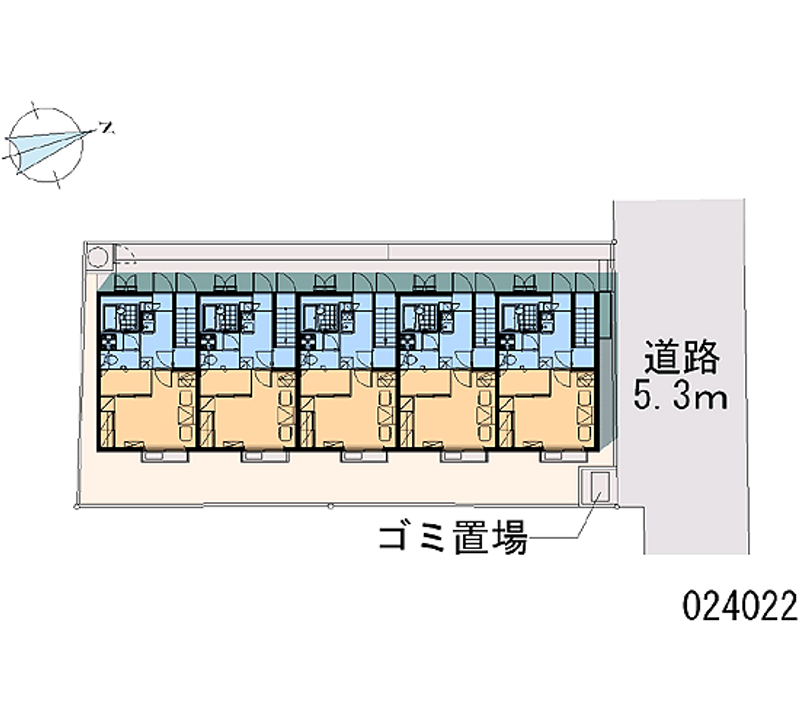 レオパレスベイサージュ 区画図