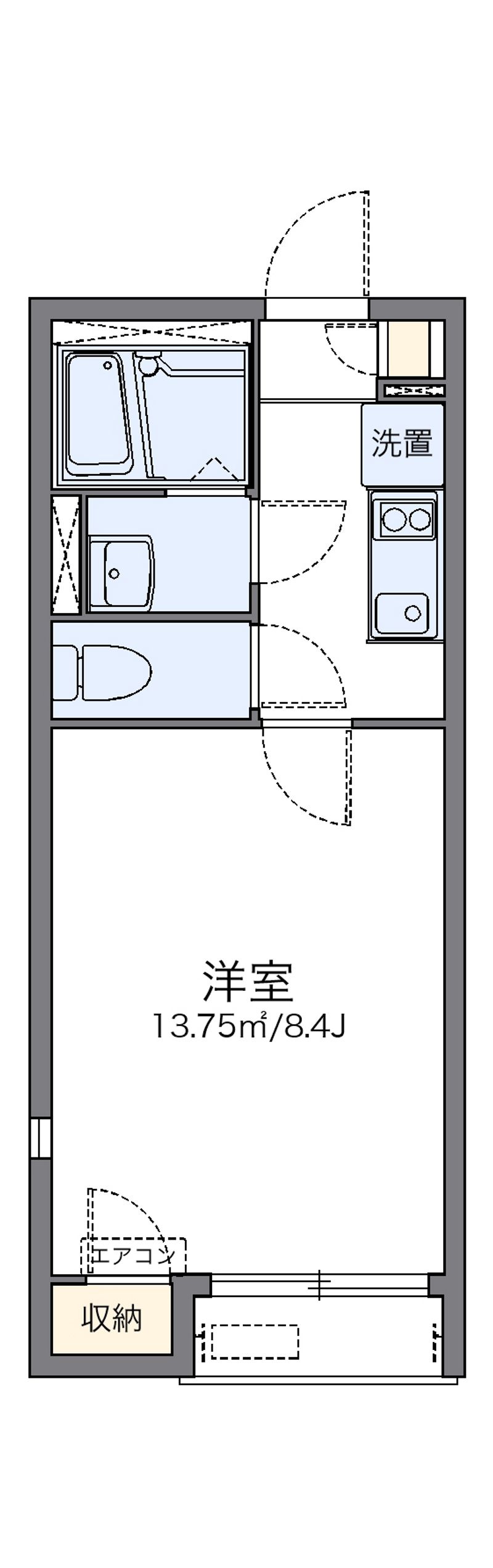 レオネクストエスポワールＴ　Ⅵ 間取り