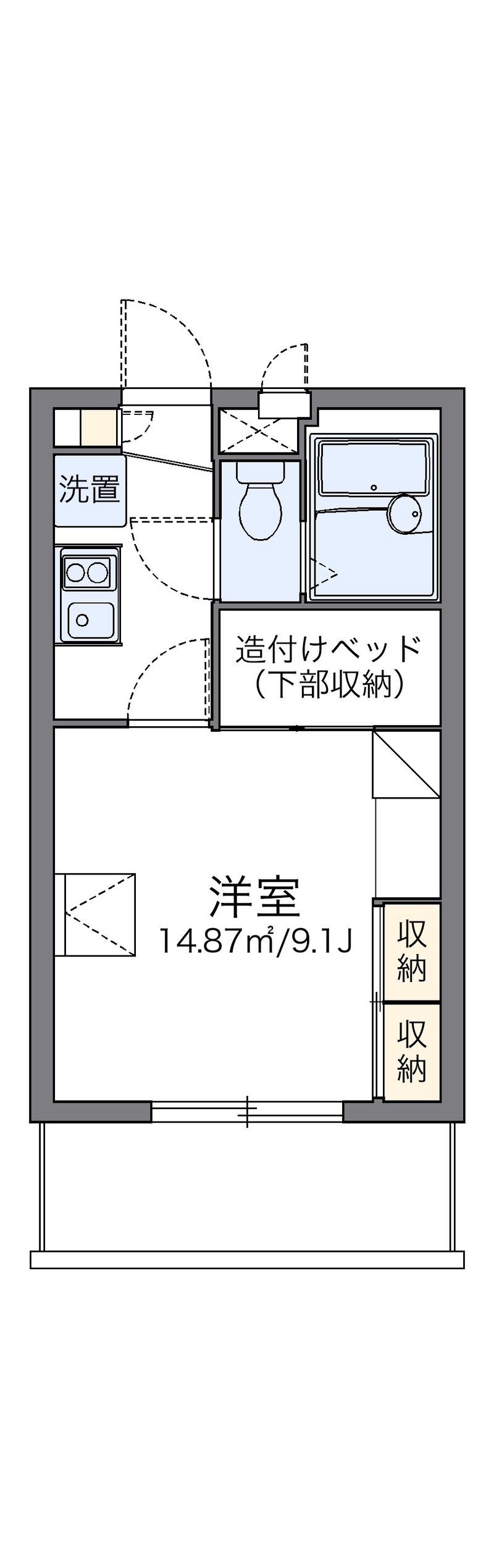 レオパレス安里駅前 間取り
