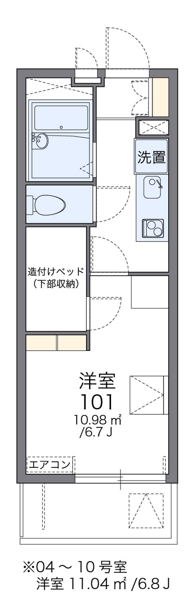 レオパレス沼南７ 間取図