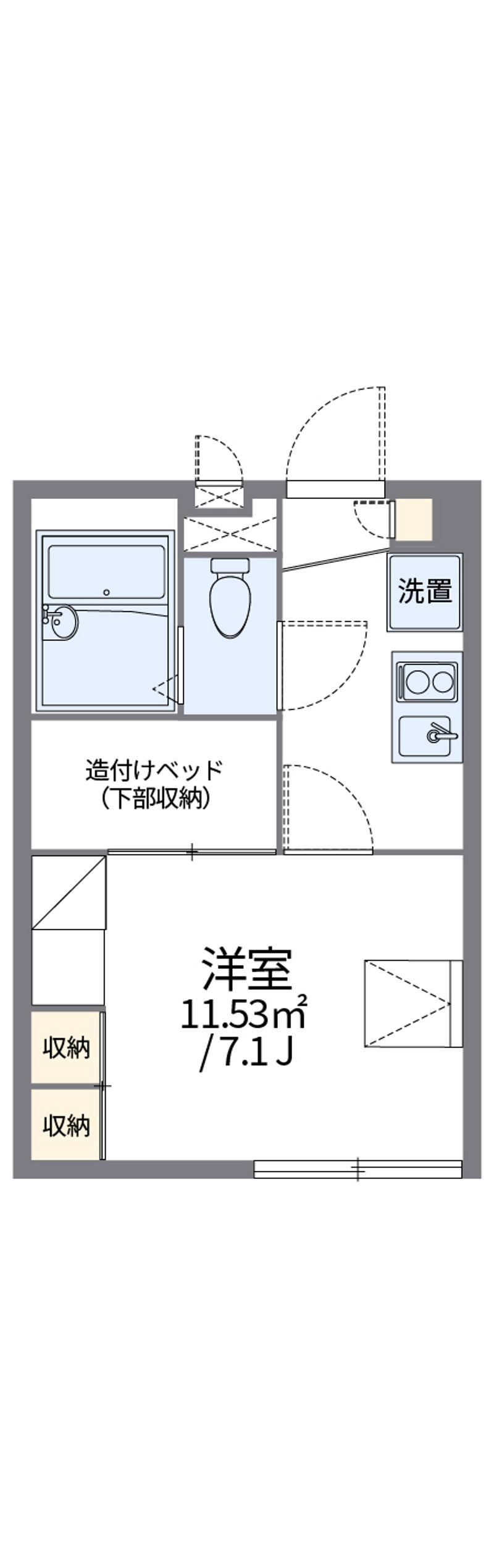 レオパレスレジデンス恵 間取図