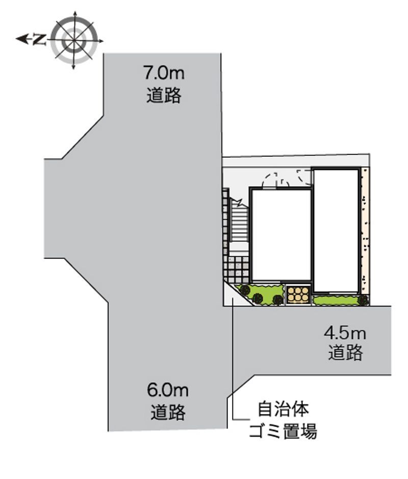 レオパレスノースフィールド新羽 配置図