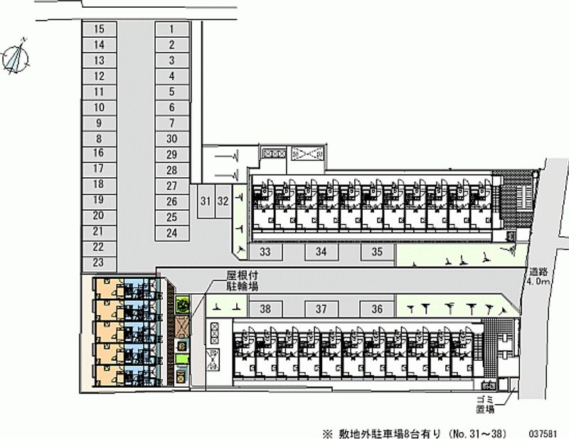 レオネクストグレープヒルＣ 月極駐車場