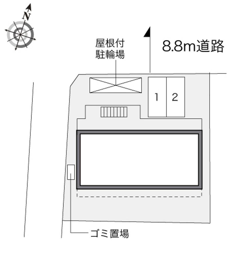 レオパレス笹口 配置図