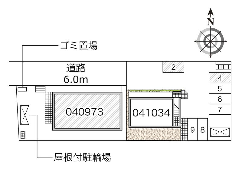 レオパレスシティーＥ 配置図