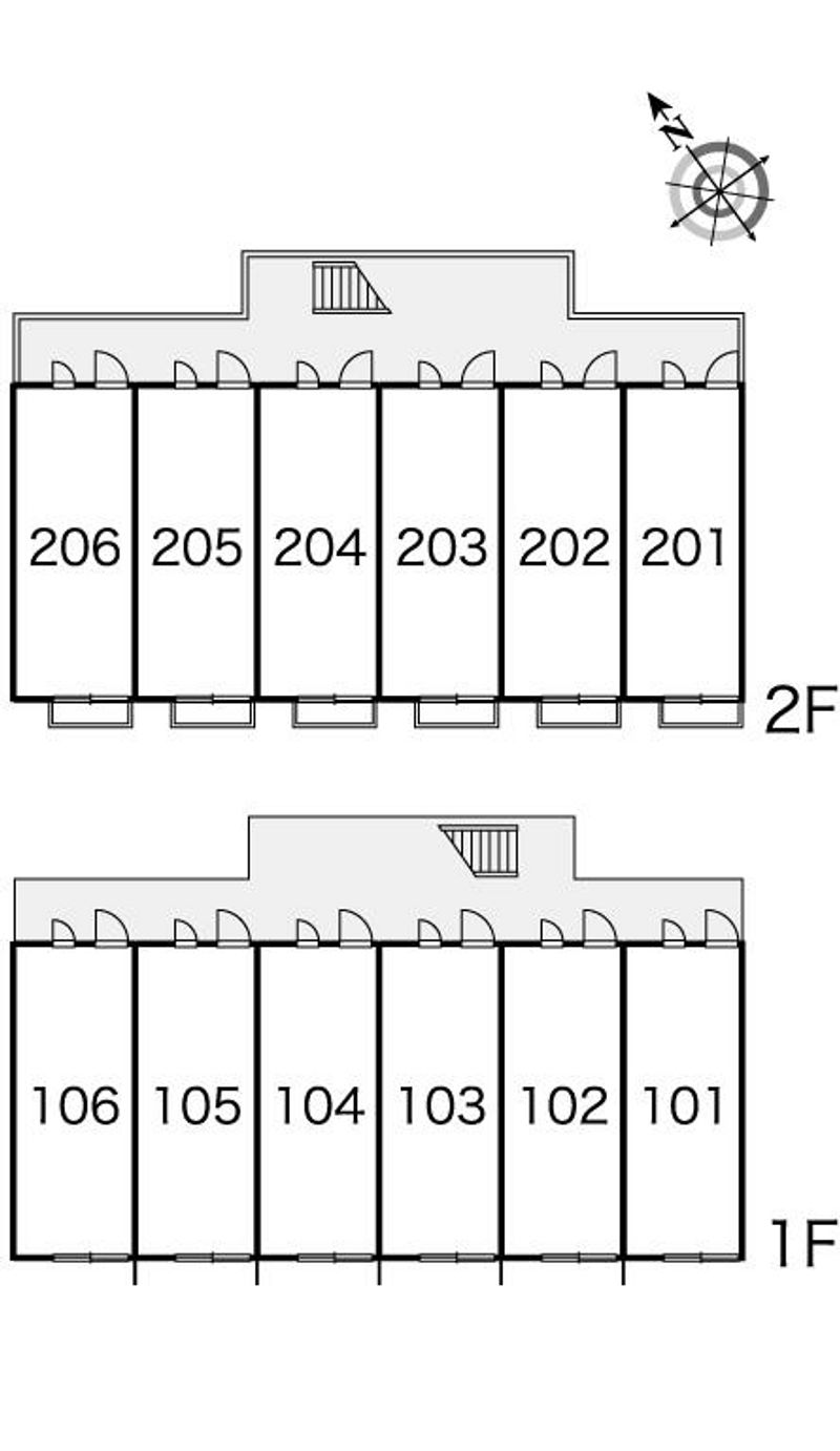 レオパレスＡｃｃｕｅｉｌ 間取り配置図