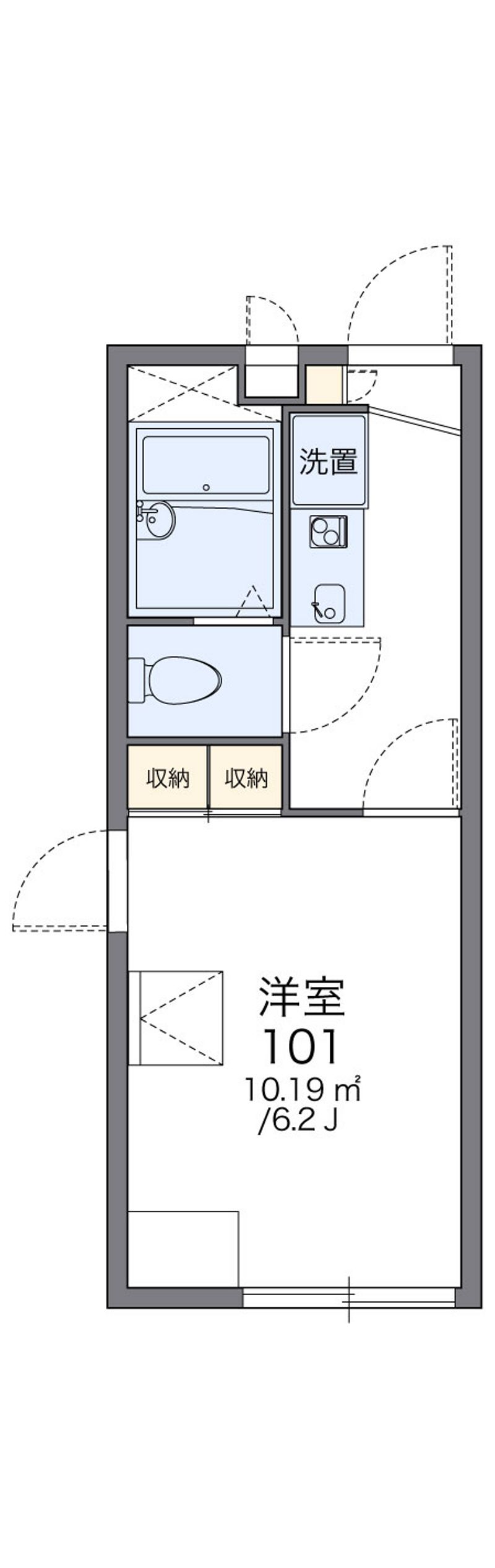レオパレスシーブリーズ 間取図
