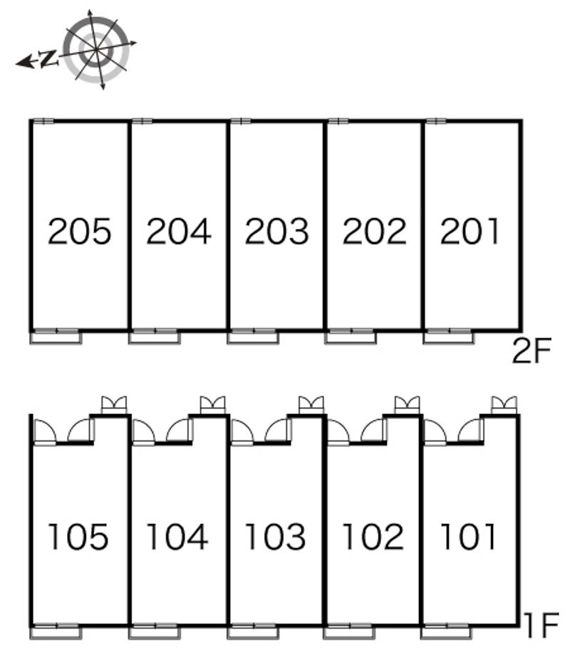 レオパレスサントル 間取配置図