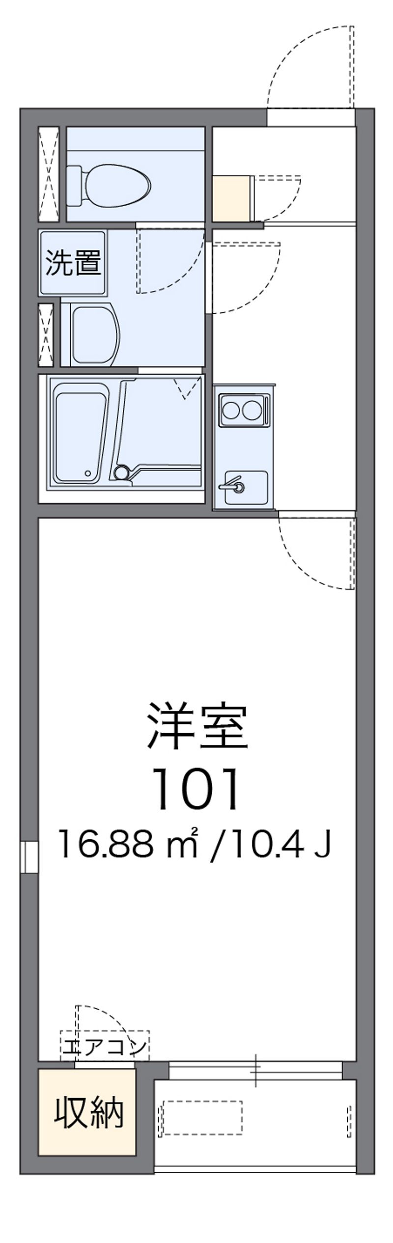 レオネクスト周防国府 間取図
