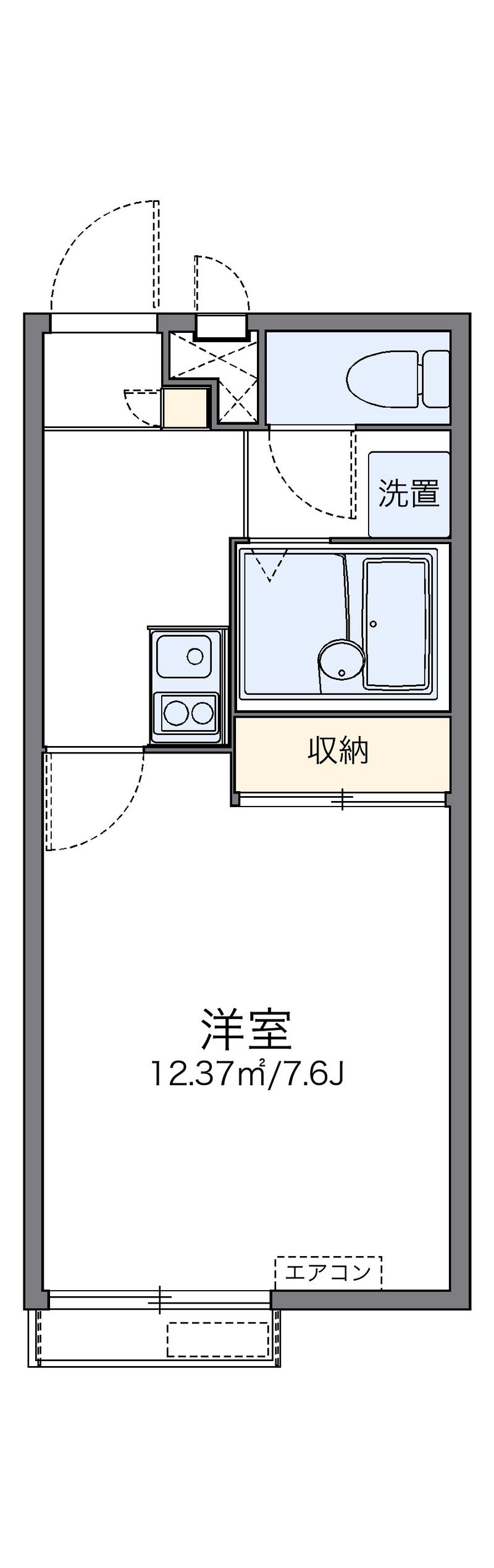 レオパレスガード１ 間取図