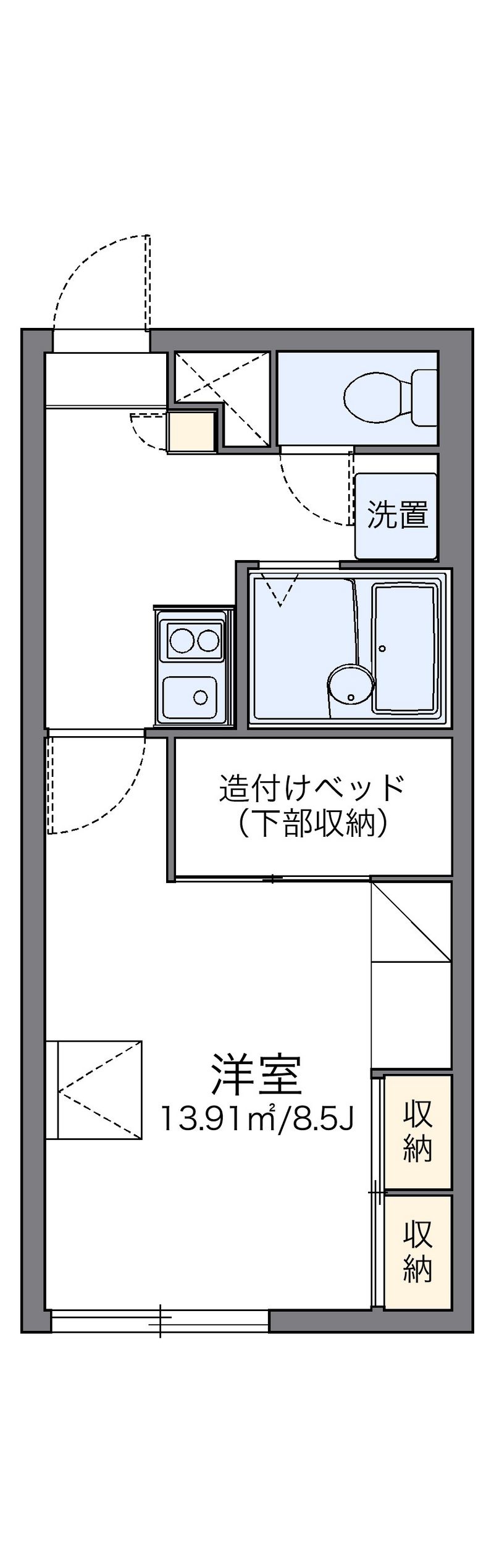 レオパレス新さっぽろⅠ 間取図