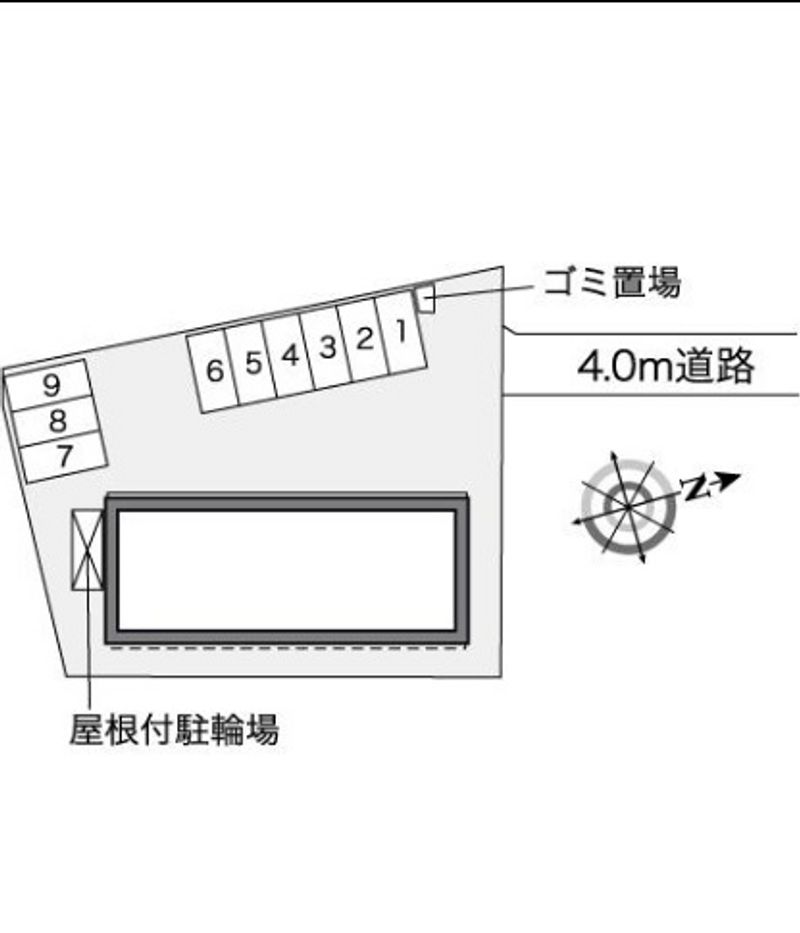 レオパレスガルボ 駐車場