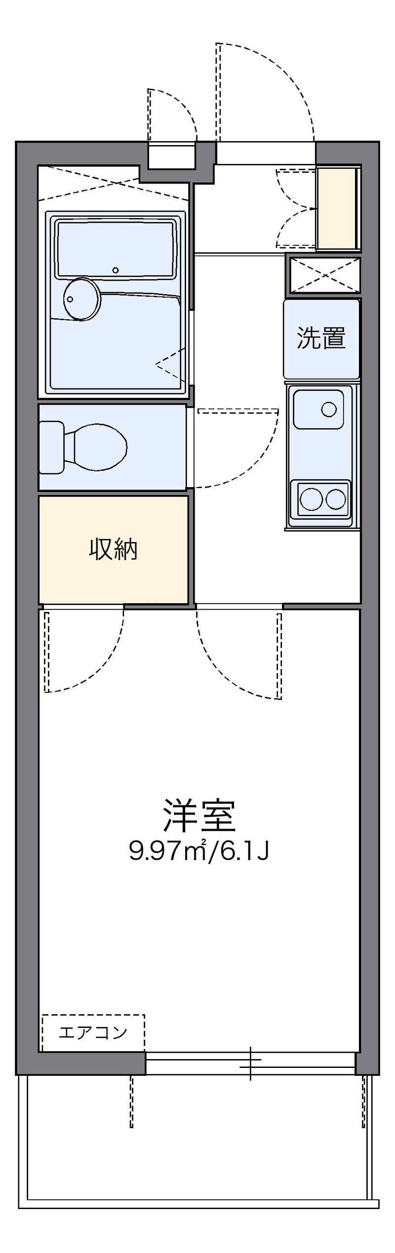 レオパレスサンライト 間取図