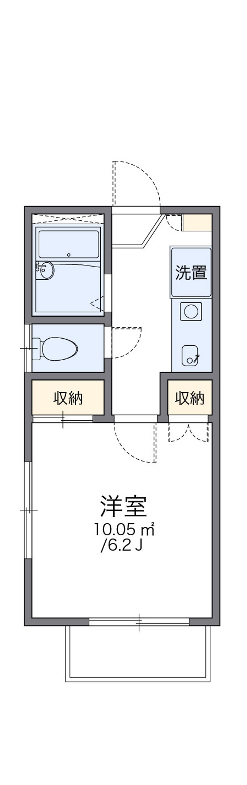 レオパレス藤枝田沼 間取図