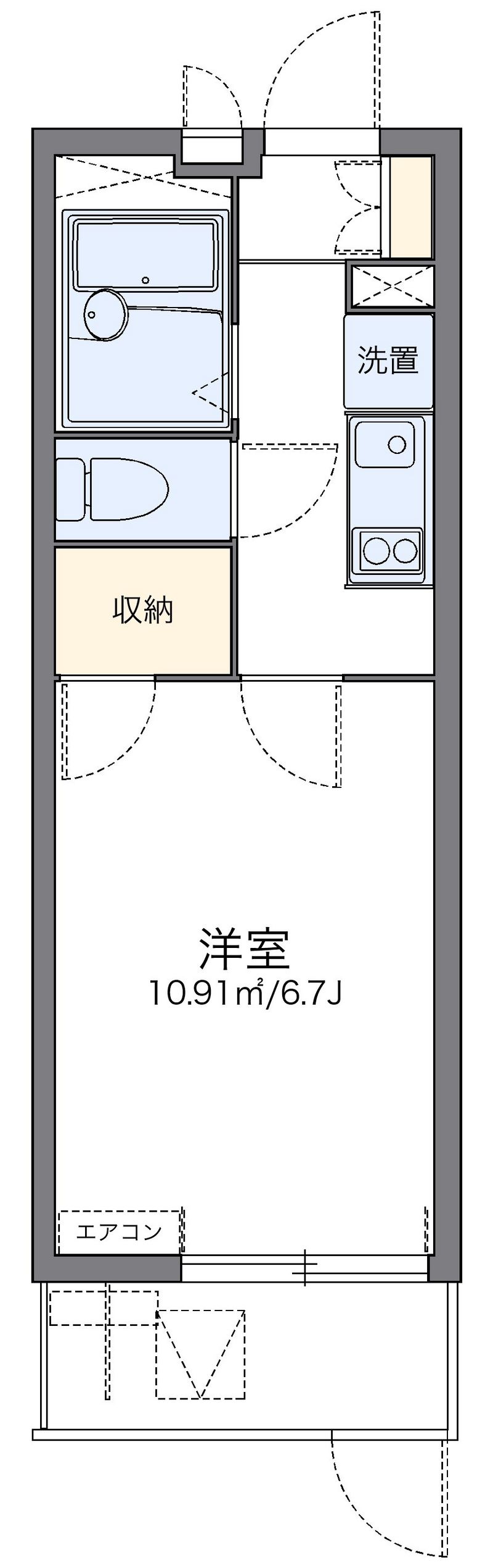 レオパレスＲｕｒｉｎａ 間取図