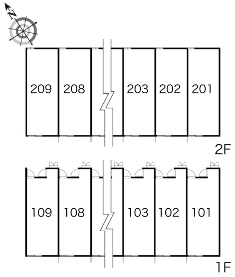 レオパレスＳＯＬＵＴＩＯＮＳⅢ 間取配置図