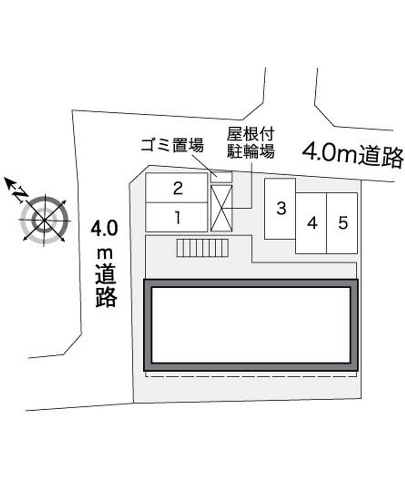 レオパレストガミ　ヒル 配置図