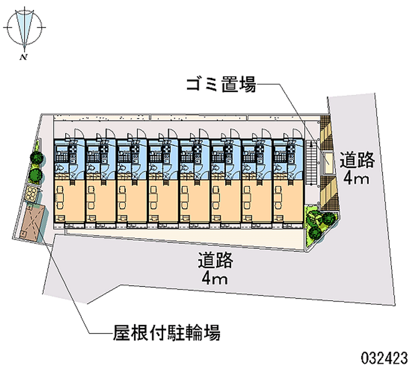 レオパレスネクシアⅠ 区画図