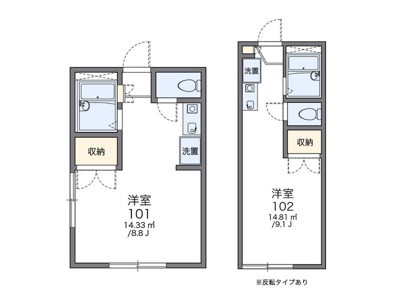 レオパレスドェール・コマ・西日暮里 間取図