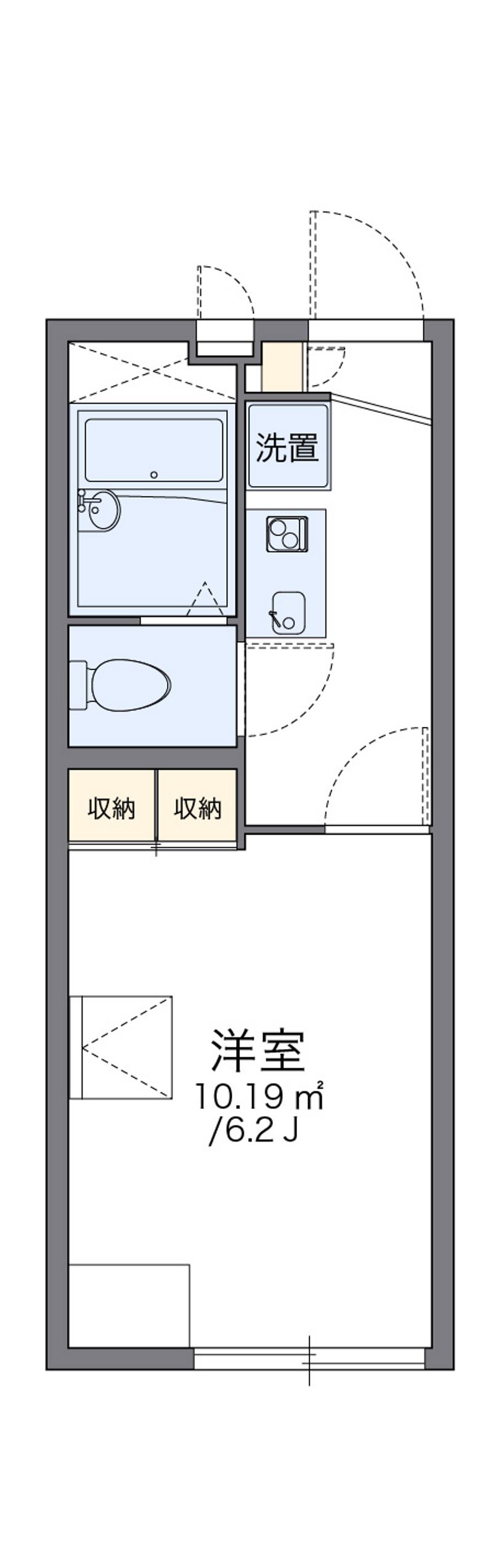 レオパレスこうべ　御蔵 間取図