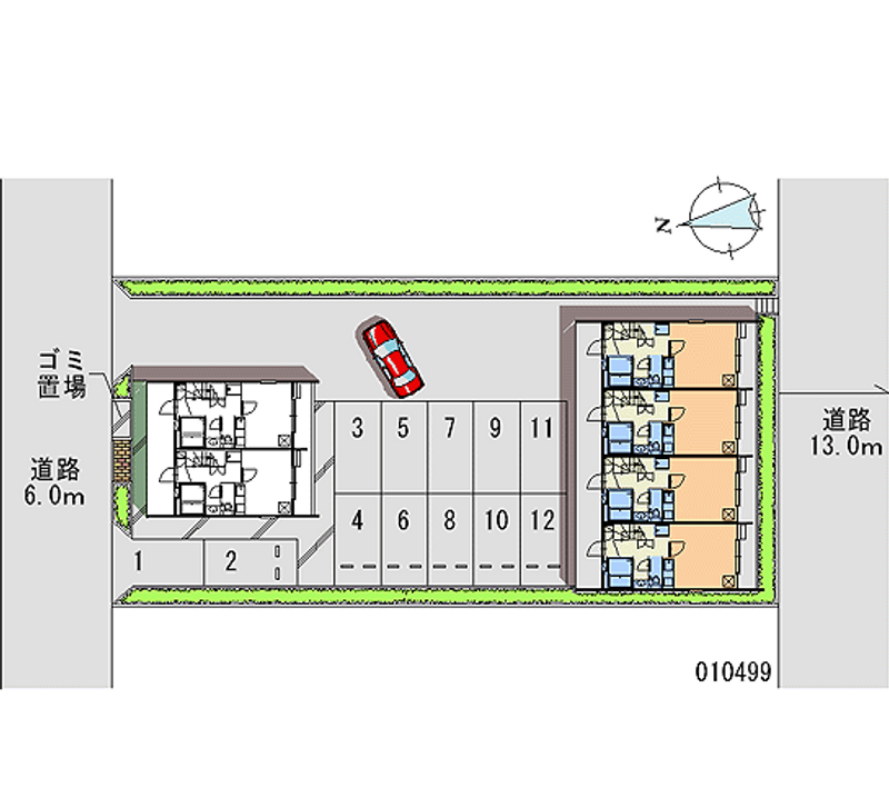 10499 Monthly parking lot