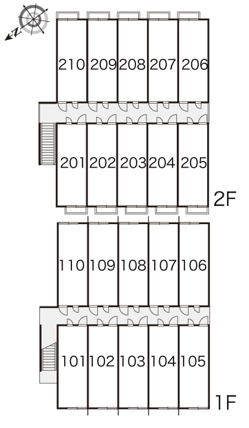 レオパレスサンヴィレッジⅡ 間取配置図
