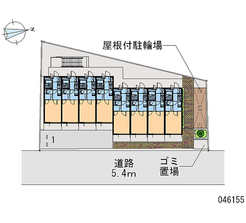 レオパレスノンノ　ミーオ 区画図
