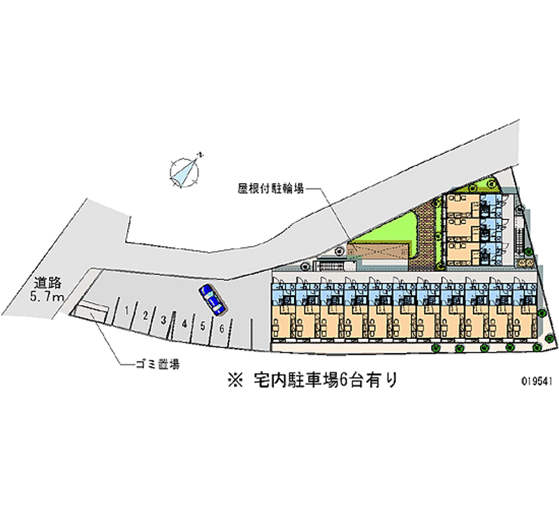 レオパレスフォレストⅡ 月極駐車場