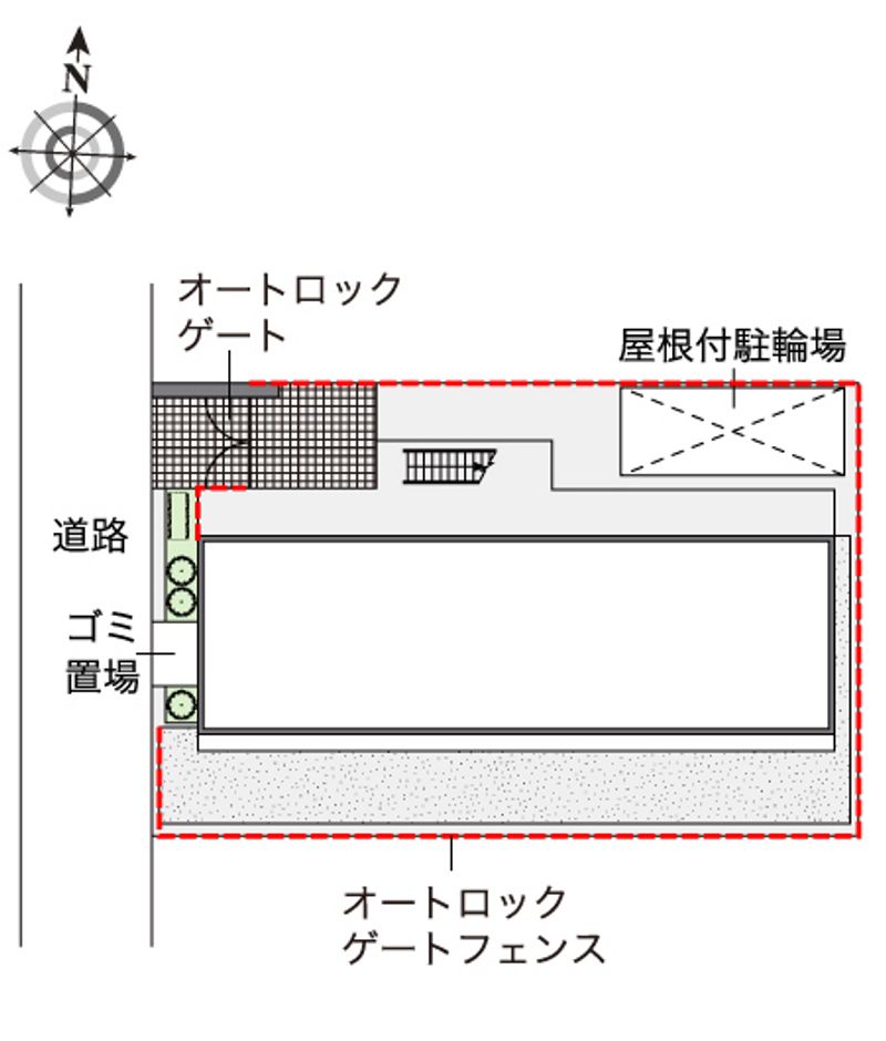 レオパレスＫＡＺＵ 配置図