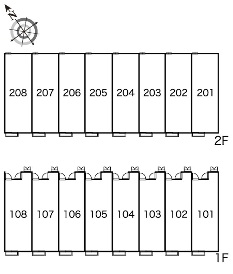 レオパレスカイト 間取配置図