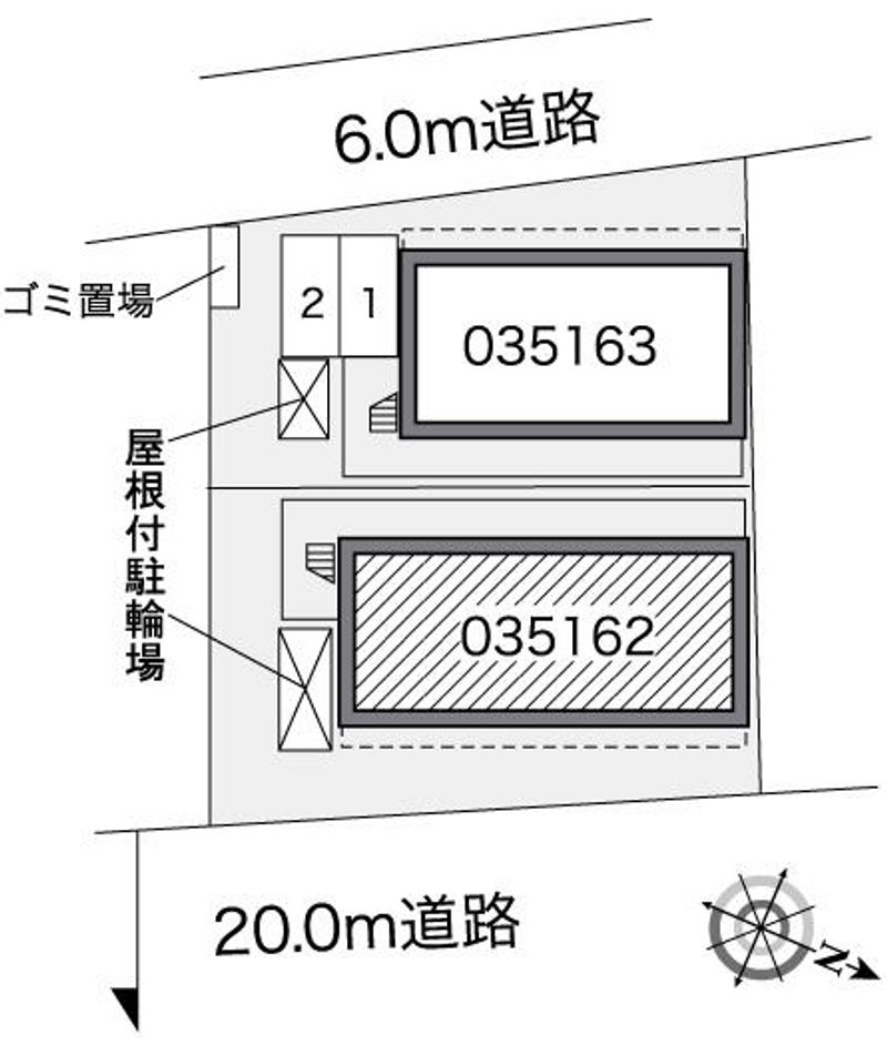 レオパレス加島駅ダイレクトⅠ 配置図