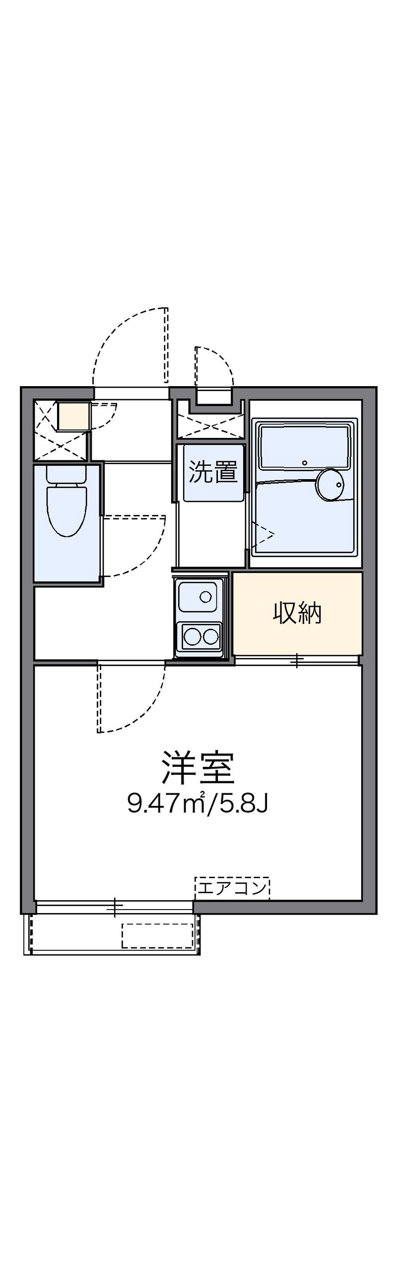 レオパレスヴァンベールⅡ 間取図