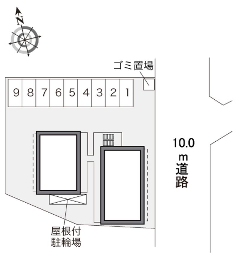 レオパレスケイ 配置図