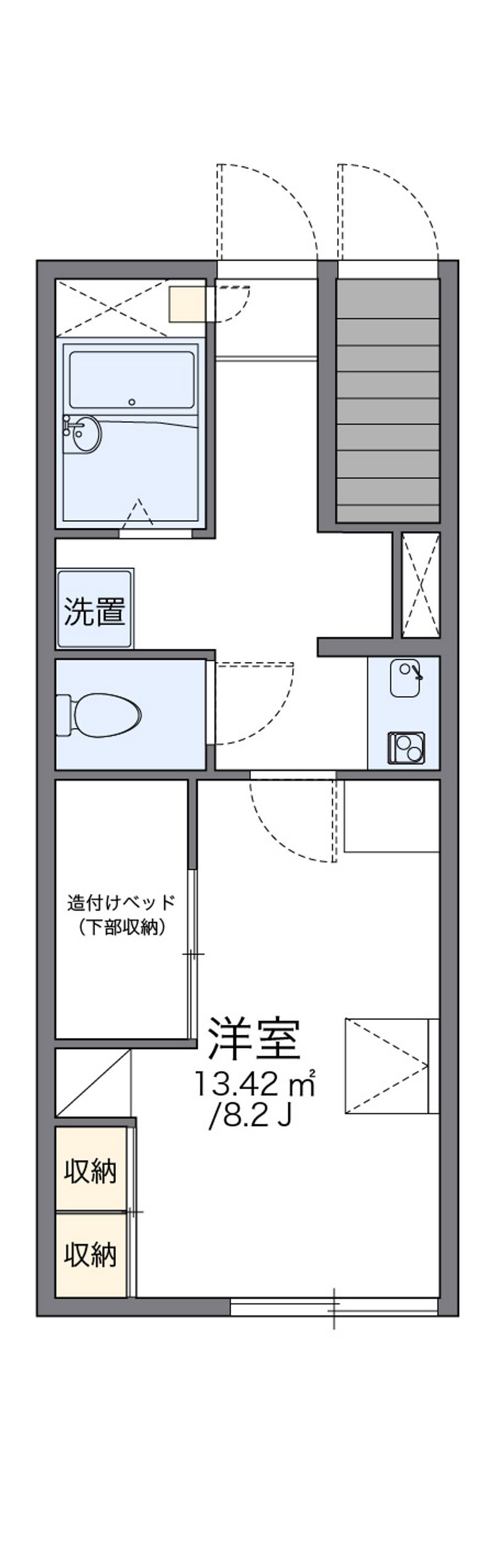 レオパレス小針Ⅱ 間取図