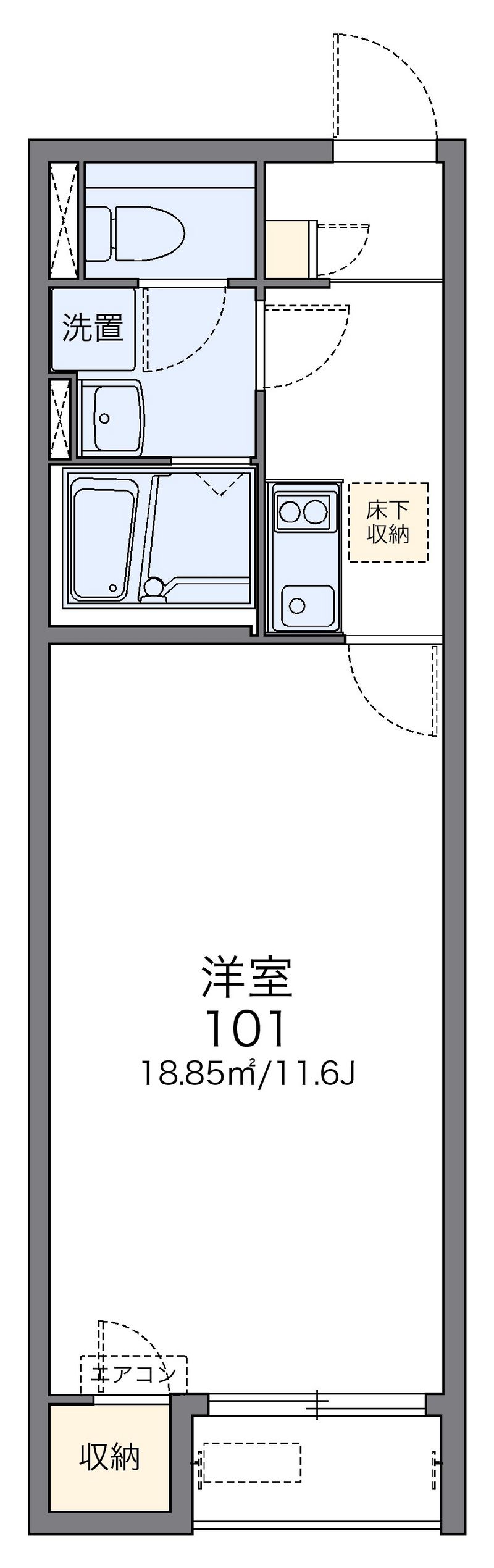 レオネクストウイングＢ 間取図
