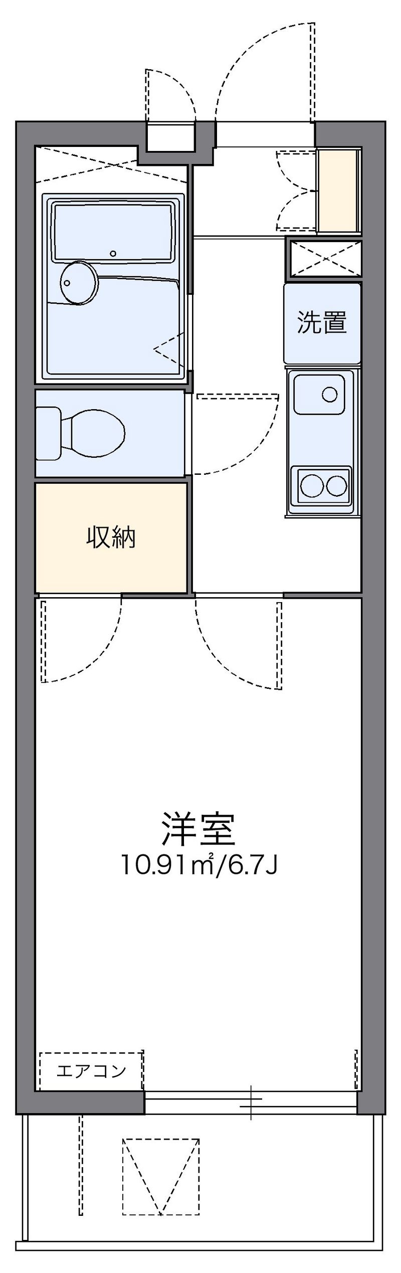 レオパレスオレンジの木 間取り