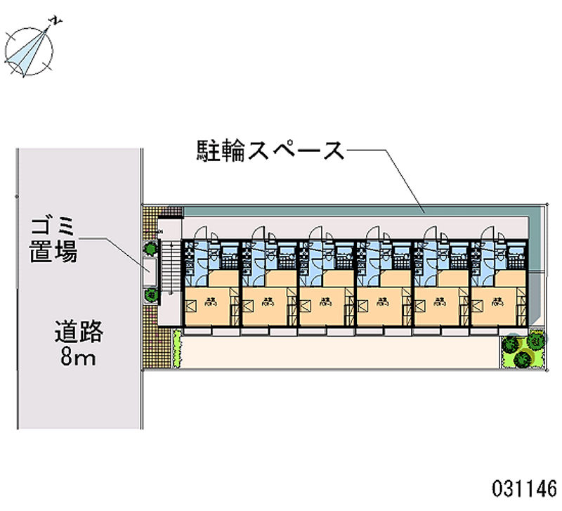 レオパレス南篠崎 区画図
