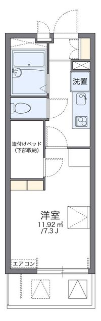 レオパレスクレストール３５ 間取り図