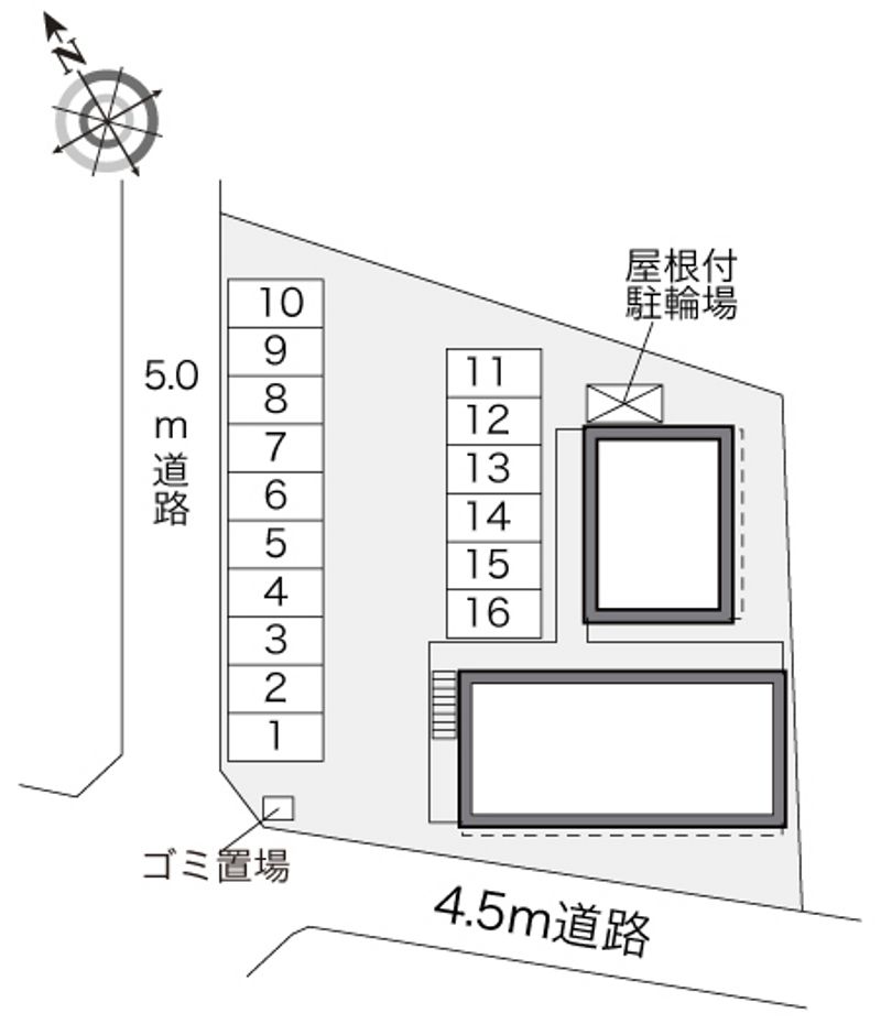 レオパレスなえしろ 配置図