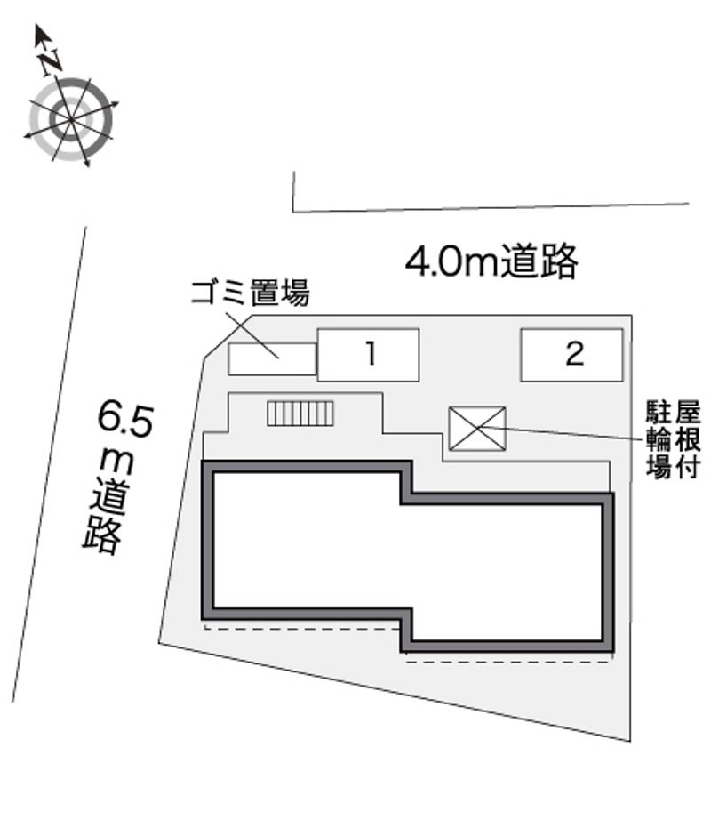 レオパレス柳葉荘 配置図