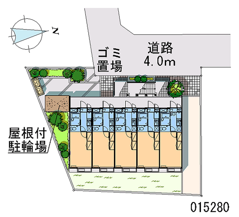 レオパレスロォーンデイジー 区画図