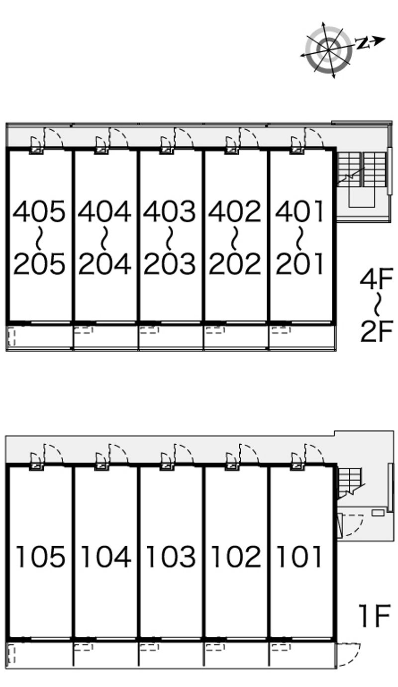 レオパレスＴＡＮＡＳＥ 間取配置図