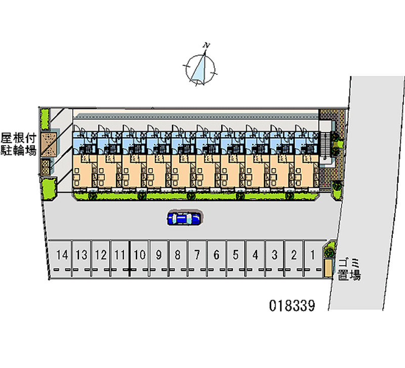 18339 Monthly parking lot