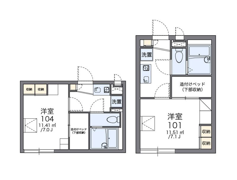 レオパレス浦賀 間取図