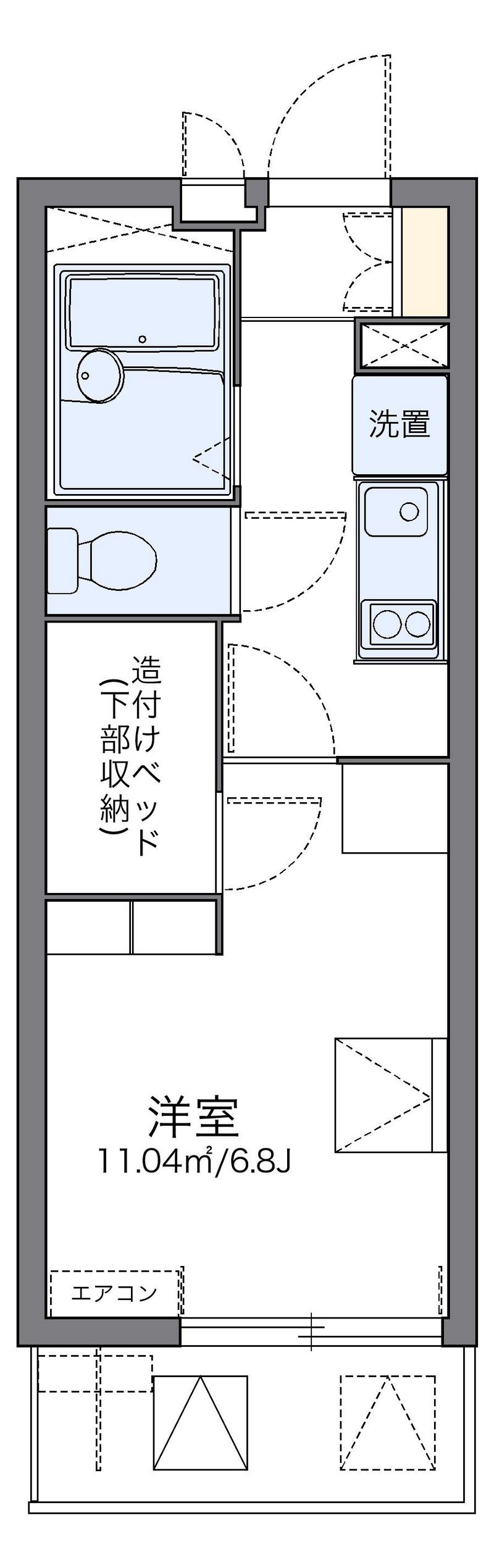レオパレスアークハウス 間取図