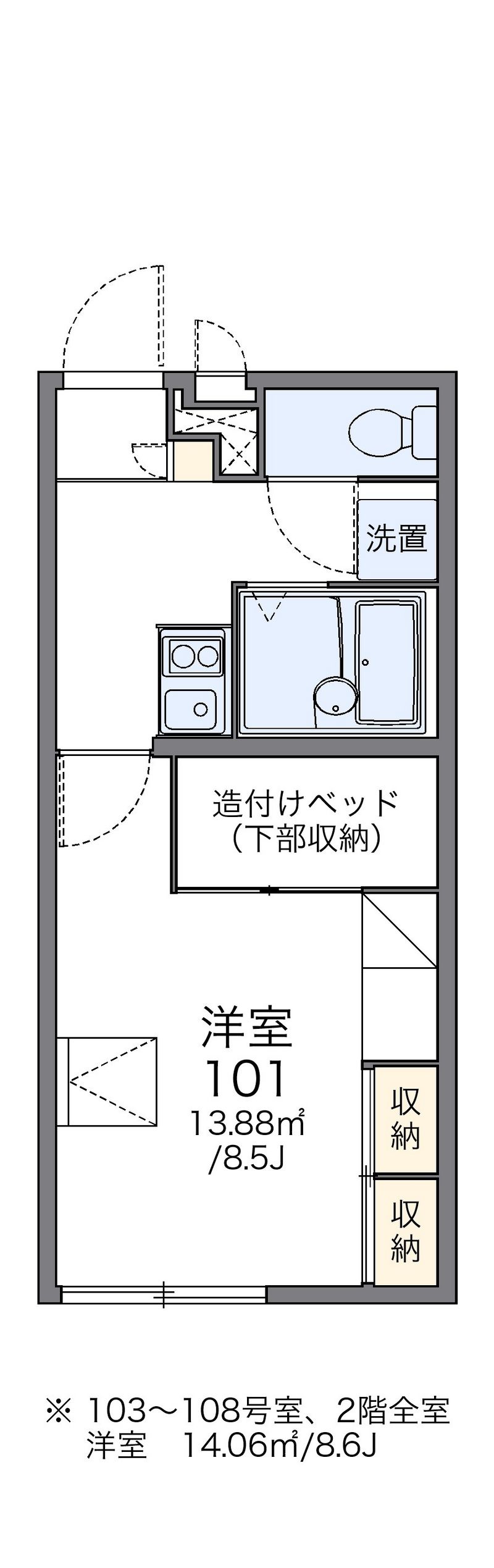 レオパレスＣｈａｏ 間取図