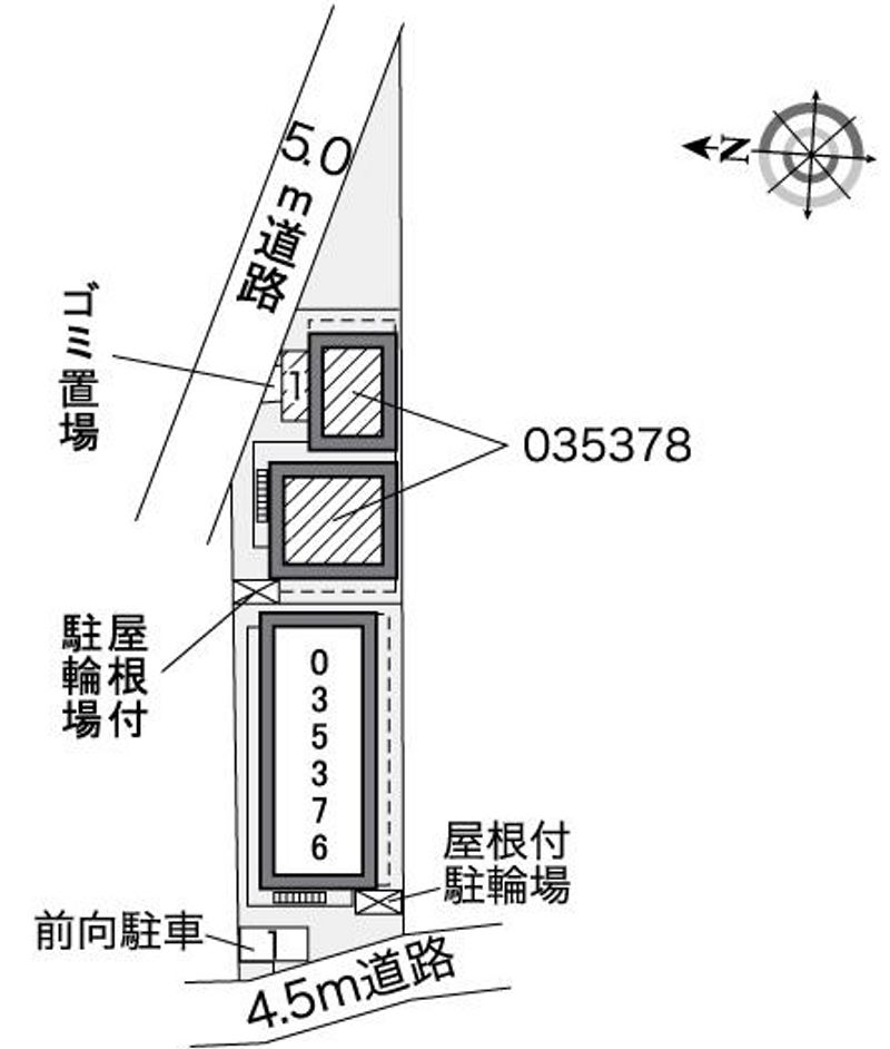 レオパレスアトレⅡ 配置図