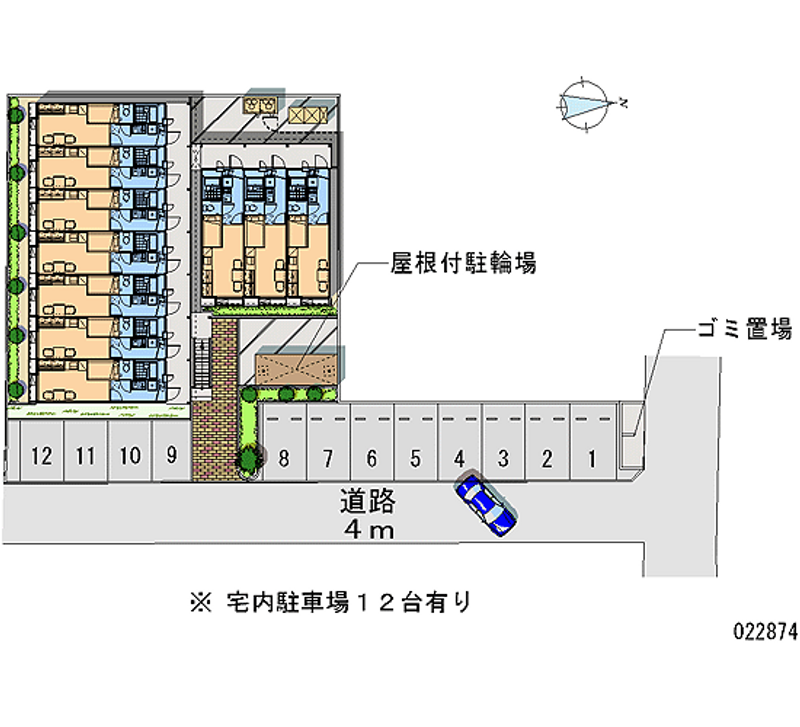 22874月租停车场